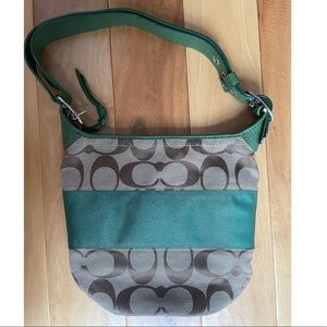 Coach Signature Rugby Bucket Bag